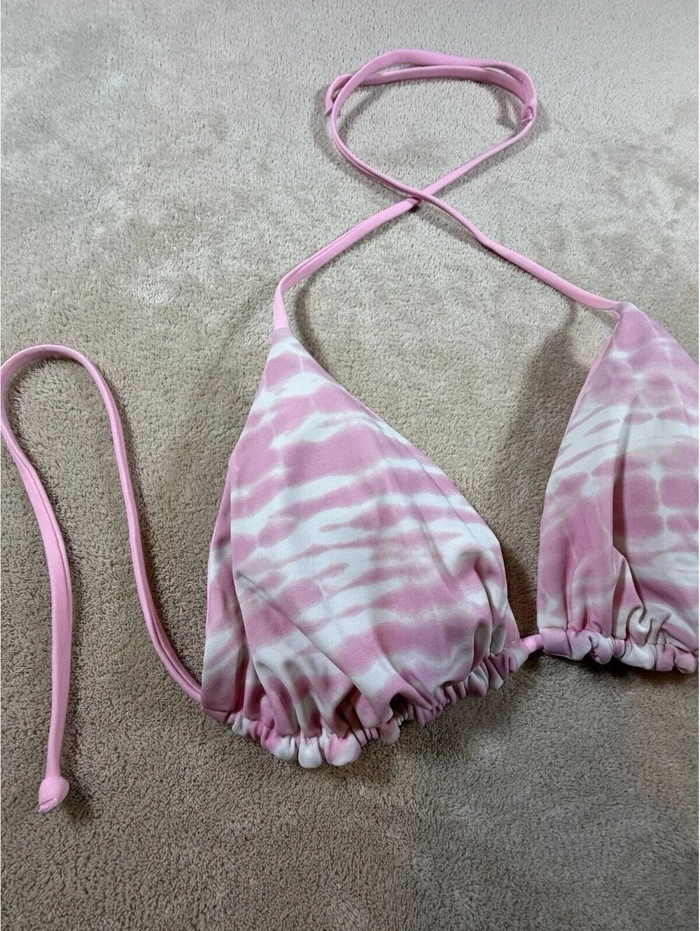 Frankies Bikinis x Victoria’s Secret PINK Tavi Bikini Top 34B Pink Cloud